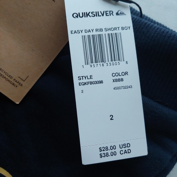 QUIKSILVER NEW Toddler Easyday Sweats Shorts - Picture 7 of 11